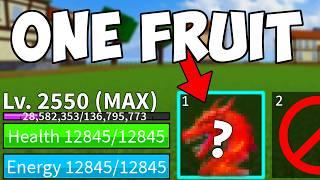 Blox Fruits Level 1 - 2550 but I Only Get 1 Fruit [FULL MOVIE]