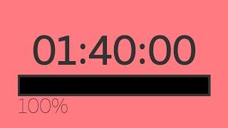 1 Hour 40 Min Timer with Alarm  100 Min Timer 