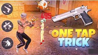 SECRET DESERT EAGLE ONE TAP TRICK // FREE FIRE ONE TAP TRICK