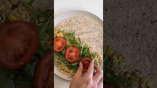 15 MIN REZEPT ⏱️ | „Tuna“-Pfannenwraps  #rezept #vegan #einfacherezepte