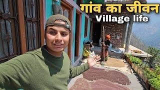 पहाड़ों में गांव का जनजीवन | villagers lifestyle in Uttarakhand | Uttarakhandi life | RTK Vlogs