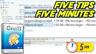 Directory Opus 5 in 5 #2 - Tricks, Tips and QOL in Five Minutes