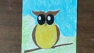 Easy owl drawing 