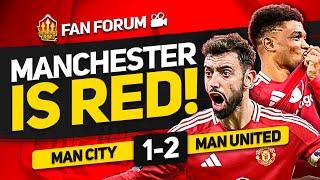 AMAD UNREAL! CITY IS RED! Man City 1-2 Man United LIVE Fan Forum