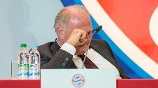 Uli Hoeneß weint bei FC Bayern Jahreshauptversammlung 2013