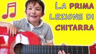 La prima lezione di chitarra per bambini! - Tutorial di chitarra per bambini - scaccia le briciole