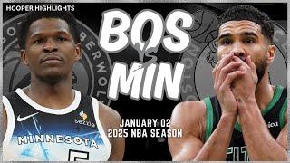 Boston Celtics vs Minnesota Timberwolves Full Game Highlights | Jan 2 | 2025 NBA Season