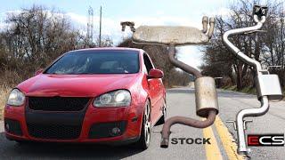 MKV GTI ECS 3" Cat-back Exhaust | Install, Revs & Fly By's !!!