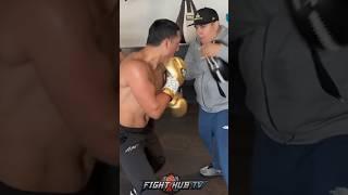 Eddy Reynoso teaching Teofimo López NEW Canelo power punches!