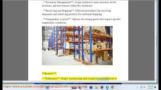 Warehousing and storage management: warehouse management process steps?