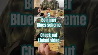 3 Beginner Blues scheme #blues #guitar #beginner #guitarlesson #12barblues #Bluesscheme #tutorial