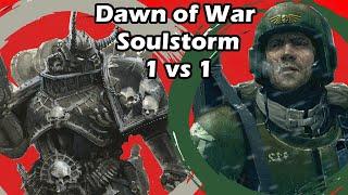 Dawn of War Soulstorm: 1 vs 1 Imperial Guard (AlixUK) vs Chaos Space Marines (Malenkaya)