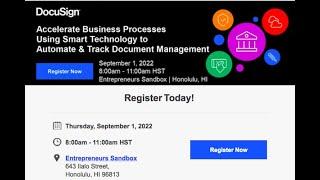 Deena Tearney and Dean Hazama presented how the DCCA digitized paper documents on DocuSign CLM
