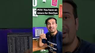 DevOps Freshers at Job  #justforfun #devops