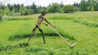 In the Near Future? Robot Scything Mocap Test ~ Future of Robotics?? Wonder Studio