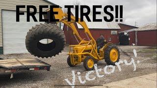 Around the Farm with JT.  Scored some tires for the Versatile 895!