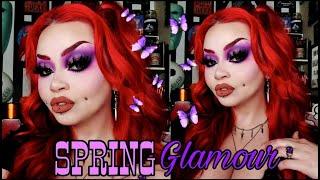 Purple Spring Glam + My BROWS | Sydney Nicole Addams