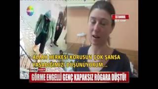 Görme engelli genç kapaksız rögara düştü!