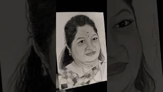 Drawing the Nightingale of kerala  #kschithra #drawing #vanambadi