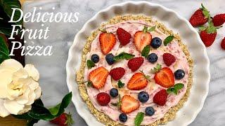 PIZZA DOLCE ALLA FRUTTA | Deliziosa e fresca - FRUIT PIZZA | Fresh and delicious