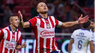 PRIMER GOL de JAVIER 'CHICHARITO' HERNANDEZ vs PUEBLA *REESTRENO GOLEADOR* CHIVAS vs PUEBLA 3-2