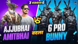 BADLA TIME6 PRO BLACK BUNNY BUNDLE VS AJJUBHAI AND AMITBHAI BEST CS FF GAMEPLAY | GARENA FREE FIRE