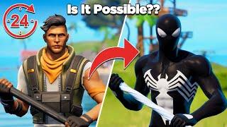 Is It Possible to Unlock Spider-Man in 24 Hours Without Buying Any Tiers?? - Fortnite Experiment