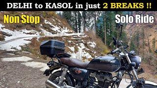 DELHI TO KASOL(MINI ISRAEL) NON STOP | EP01 | SOLO BIKE TRIP | PARVATI VALLEY | HONDA HIGHNESS CB350