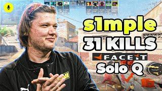 CS2 POV | s1mple Faceit Ranked Solo Q (DUST2) Voice Comms 31-24