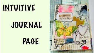 Art Junk Journal Page in 10 Minutes with Paper Leftovers