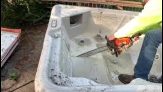 Part 1 of how to get rid hot tub