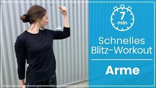 7 Minuten Arm Workout ️ Dein Blitz Workout für starke & schöne Arme!