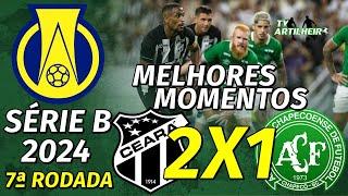 [Série B '24] 7ª Rodada | Ceará SC 2 X 1 Chapecoense | Melhores Momentos | TV ARTILHEIRO