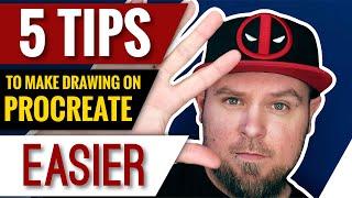 5 TIPS TO MAKE DRAWING ON PROCREATE EASIER | By The Broken Puppet