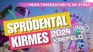  Sprödentalkirmes Krefeld 2024 ⭐️ Schöne Kirmes  MEGA Fahrgeschäfte  4K