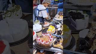 Two very hardworking girls sell cakes to make money. in Thailand #streetfood #Shorts