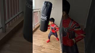 My son acting in Marvel Spider man ️ Shadhik Azeez