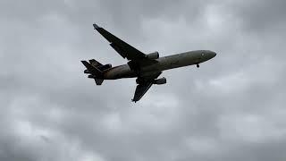 UPS McDonnell Douglas MD-11F Landing in San Bernardino (SBD)