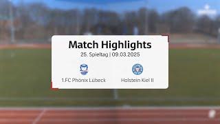 1. FC Phönix Lübeck siegt souverän gegen Holstein Kiel II | Regionalliga Nord 25.Spieltag