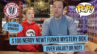 $100 NERDY NEWT FUNKO POP MYSTERY BOX unboxing! Can we go over VALUE this time??