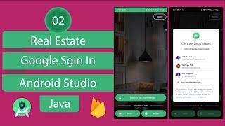 Real Estate App | 02 Google Sign In | Android Studio | Java