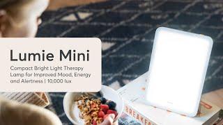 Lumie Mini | Compact Bright Light Therapy Lamp for Improved Mood, Energy and Alertness | 10,000 lux