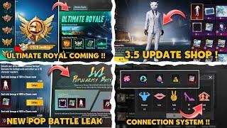 BGMI Popularity Battle Leaks| New Connection System & 3.5 Update Shop | BGMI Ultimate Royal Coming