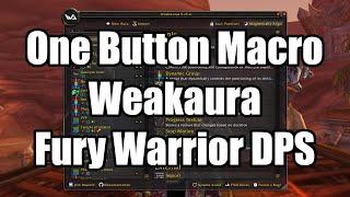 One Button Macro and Weakaura for Fury Warrior Dps Phase 4 Classic WoW SoD