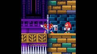 Knuckles Spilts Sonic in a Half #shorts