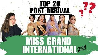 TOP 20 POST ARRIVAL MISS GRAND INTERNATIONAL 2024!!!