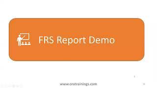 FRS Report Overview - Oracle Fusion ERP