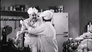 Billy Gilbert and Shemp Howard attempt to make soup in Three of a Kind (1944)