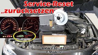 Service Rückstellung BMW F-Reihe I Service Reset F30 F31 1er 3er 5er 7er X3 X5 Service zurücksetzen