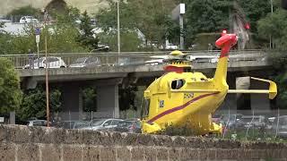 Trasferimento in eliambulanza di un bambino da Ariano a Napoli